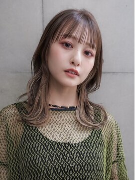 ギークス(GEEKS) 【GEEKS渋谷】ナチュラルインナーカラー/伸ばしかけロング/小顔