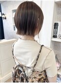 福山市美容室Caary20代30代40代切りっぱなしボブインナーカラー