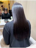 美髪ストレート×縮毛矯正♪30代40代髪質改善黒髪ロング