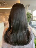 桑名ロングレイヤーカットハッシュカット透明感カラー重めロング
