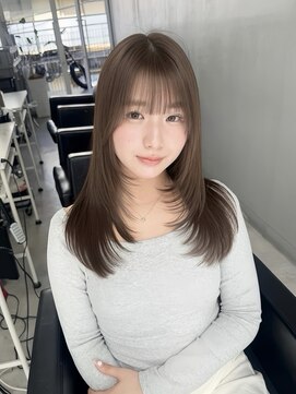 オリーブベージュ×レイヤー【I've/原宿】fumika