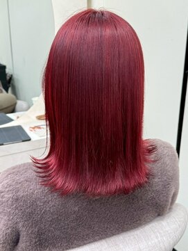 オズ 郡山駅前店(OZ) 垢抜けピンクブラウン外ハネボブ