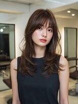 クレビア 名古屋(CreBiA)&nbsp;レイヤーカット/ナチュラルブラウン/顔まわりカット