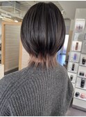 ウルフボブインナーカラー