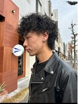 エディ(Edy)&nbsp;カーリーパーマシャドウパーマウルフカット海外ヘア眉毛カット