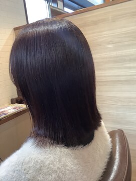 ヘアーメイク トレコローリ(hair make trecolori) 【trecolori津田沼】ピンクブラウン白髪ボカシ