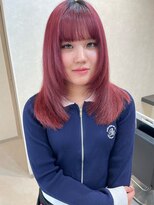 アミ(Ammi)&nbsp;ルージュピンク×レイヤースタイル