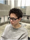 【梅田】大人短髪スパイキーショートピンパーマ