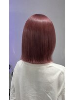 ヴィヒタ 川越 本川越(VIHTA.)&nbsp;ブリーチダブルカラーピンクベージュカラーボブカット川越本川越