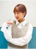 ハンサムショート/丸みショートボブ/20代30代40代50代/顔周り