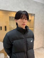 ジーナ オム 札幌(Zina Homme)&nbsp;シースルーマッシュ＊メンズ＊前髪＊黒髪＊Zina Homme札幌