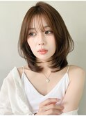 結べるボブくびれヘアワンホンレイヤーデジタルパーマ前髪