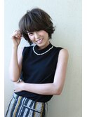 ＊エレガンス＊スイングワンカール重めバングショートスタイル