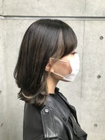 アグ ヘアー グスマン 西永福店(Agu hair guzman)&nbsp;耳かけバングカラー　ブルージュ×フォギーベージュ