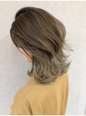 ミディアム20代30代40代イメチェンフルバング似合わせカット美髪