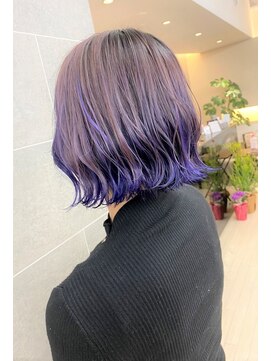 サンクレポ グラデーション/インナーカラー/バイオレットカラー 佐藤拓哉