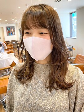 ノラキチジョウジ(NORA KICHIJOJI) ウルフカットワイドバング#ベージュカラー#伸ばしかけに飽きた方
