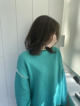 クシュ 所沢東口店(kusyu...) 大人かわいい/美髪/ネビージュ/ホワイトグレージュ/こなれミディ