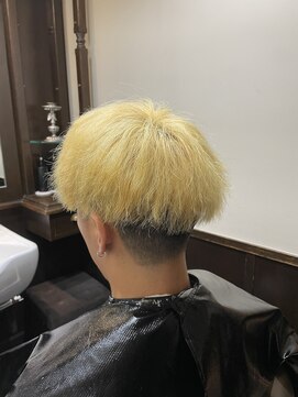 ヒロギンザバーバーショップ 神楽坂店(HIRO GINZA BARBER SHOP) ブリーチパーマ