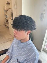 ミオ(Mio) 滋賀、南草津、メンズ美容室、波巻きツイストスパイラルパーマ