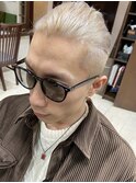 【HOMME HAIR 稲田】 サイドパート ロング スタイル