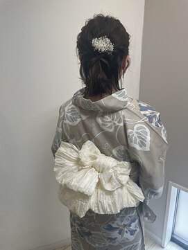 アフェクト チャーム マーチ(affect Charm/MARCH) 浴衣兵児帯アレンジ