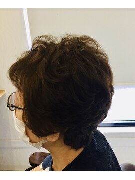 ヘアーカルチャー おゆみ野店(HAIR CULTURE) スタイリングショートグレイヘア立体感ボブ