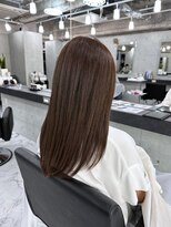 エンディアリング 東銀座(Endearing)&nbsp;黒髪/グレーベージュ/レイヤーロング/前髪パーマ/銀座/東銀座