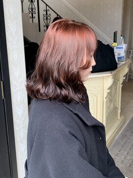 ヘアスタジオ アルス 御池店(hair Studio A.R.S) ブリーチなしカシスオレンジカラー