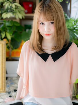 カバーヘア ブリス 戸田公園西口店(COVER HAIR bliss) 3Dカラー斜めバングナチュラルミデイアムc5戸田公園10代20代30代