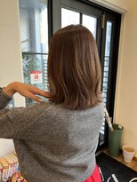 ディッシュ 五反田(dish)&nbsp;脱白髪染め/白髪ぼかし/明るめのベージュに/五反田美容室