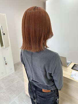 ソソ(soso.) 切りっぱなしボブ【ビタミンオレンジカラー】