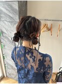 ツイン団子ヘア