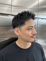 レタッチバイフィフス(RETOUCH by fifth)&nbsp;ビジネスショートシャドウパーマ無造作パーマセンターパート