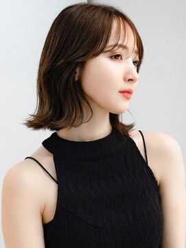 エインアンリー 表参道(AIN.ANLY.) ◯波ウェーブパーマこなれミディアムパーマ薄めバング長めバング