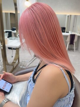 ロンドミラー 博多店(Lond Mirror) 韓国風レイヤー小顔ミディアム/ハイトーンダブルカラー/博多