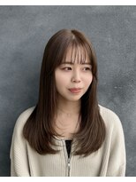 フリー(FREEY) ブリーチ無しベージュブラウン　レイヤーカット