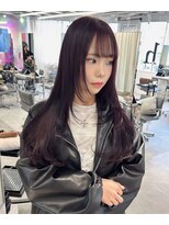 ユーフォリア 渋谷グランデ(Euphoria SHIBUYA GRANDE)&nbsp;ダークラベンダー　ラベンダーカラー　レイヤーカット　YUKI