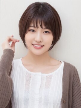 ブロッサム 保谷(Blossom) 大人可愛い切りっぱなしひし形レイヤーカットモカベージュ