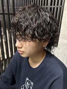 メンズ リコ(MEN'S RICO) 波巻きスパイラル波巻きウルフ波巻きパーマウルフカット【大和】