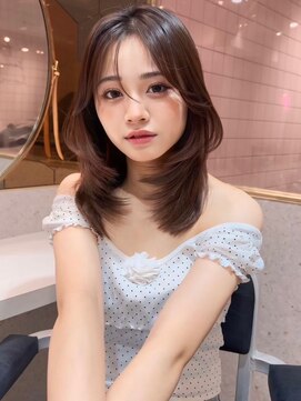 ハローバイシー 仙台(Hello by Sea) 大人ガーリー×ダークアッシュ[似合わせカット/ミディアム]