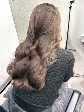 サンクプロジェクト(cinq PROJECT) 原宿韓国顔まわりミルクティーベージュミルクティーグレージュ