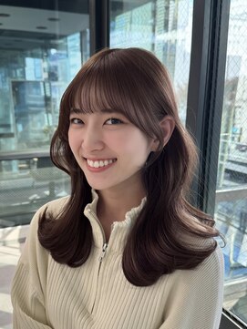 ビューレイギンザ(VIEW LEI GINZA) 大人レイヤー/ピンクブラウン/顔周り似合わせ