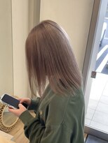 リアン(LIAN)&nbsp;ハイライトカラーミルクティーベージュケアブリーチダブルカラー