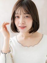 カバーヘア ブリス 志木南口駅前店(COVER HAIR bliss)&nbsp;ココアブラウン小顔ヘルシースタイル前下がりボブA7志木30代40代