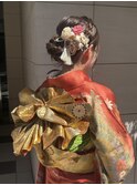 振袖下めシニヨン