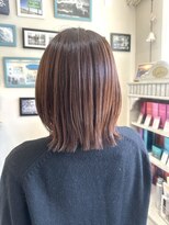 エルデ ナインズ ヘアー スタンド 川口店(elde 9's HAIR STAND)&nbsp;ミルクブラウン/くびれボブ/レイヤーカット/髪質改善