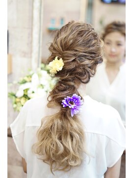 ジーグロウ 札幌大通(G grow) 【G grow】東山☆夏の外国人風ルーズ編みアレンジ