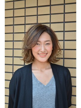 ヘアーメイク リボーン フェアリー(hair make re:bbon fairy) グラデーションミックスのレイヤーボブ