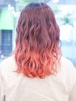 クアトロ グランシュ 川崎店(QUATRO × GranCieux)&nbsp;チェリーレッドのグラデーションカラー